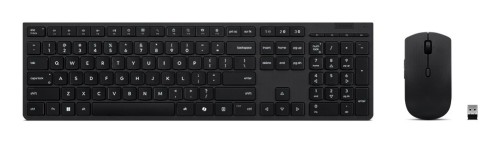 Klawiatura i mysz bezprzewodowa Lenovo 4X31R64357 RF Wireless + Bluetooth QWERTY Skandynawia Szary