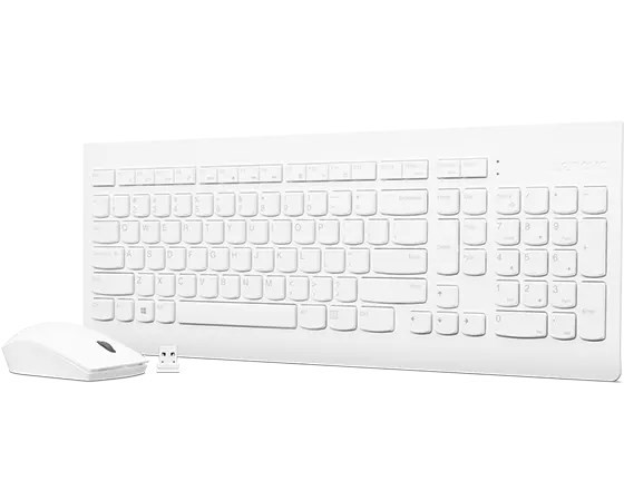 Lenovo | Bezprzewodowa klawiatura i mysz Combo | 510 | Biały | Kombinacja klawiatury i myszy | Łączność bezprzewodowa 2,4 GHz przez Nano USB | Baterie