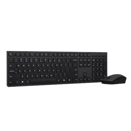 Lenovo Professional Bezprzewodowa ładowalna klawiatura i mysz combo | Zestaw klawiatury i myszy | Bezprzewodowy | Mysz w zestawie | Euro amerykańskie