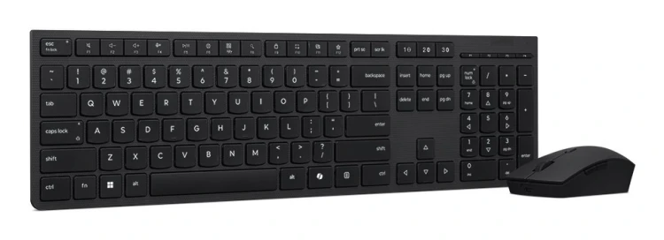 Lenovo Professional Bezprzewodowa ładowalna klawiatura i mysz combo | Zestaw klawiatury i myszy | Bezprzewodowy | Mysz w zestawie | Euro amerykańskie