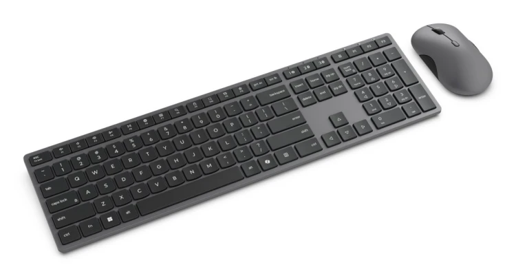 Lenovo 700 Modern klawiatura Dołączona myszka Biuro RF Wireless + Bluetooth US English Szary