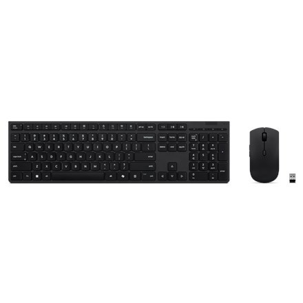 Lenovo Professional Bezprzewodowa ładowalna klawiatura i mysz combo | Zestaw klawiatury i myszy | Bezprzewodowy | Mysz w zestawie | Angielski (USA) |