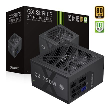 Gamemax PSU | GX 750GF | 750 W | Gold | Full Modular