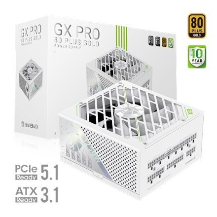 Gamemax PSU | GX PRO 1250G WH | 1250 W | Gold | White | Full Modular