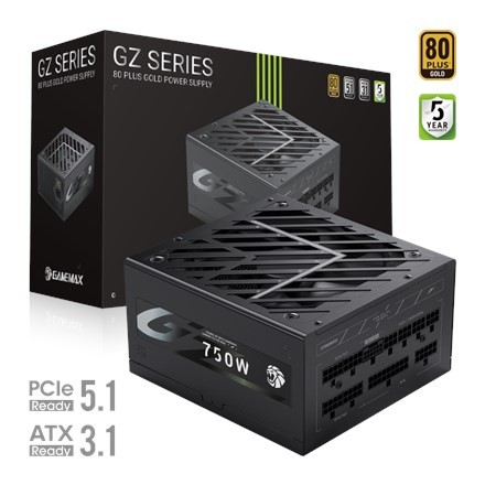 Gamemax PSU | GZ 750G | 750 W | Gold | Full Modular