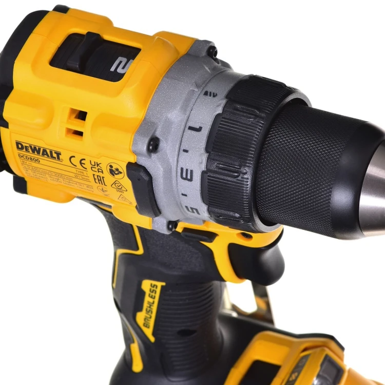DEWALT WKRĘTARKA 18V DCD800E1T 90Nm 1x1,7Ah POWERSTACK BL TSTAK …