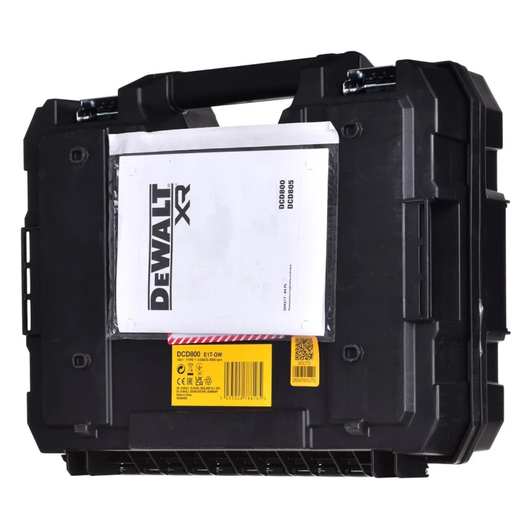 DEWALT WKRĘTARKA 18V DCD800E1T 90Nm 1x1,7Ah POWERSTACK BL TSTAK …