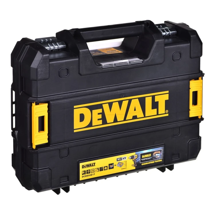 DEWALT WKRĘTARKA 18V DCD800E1T 90Nm 1x1,7Ah POWERSTACK BL TSTAK …