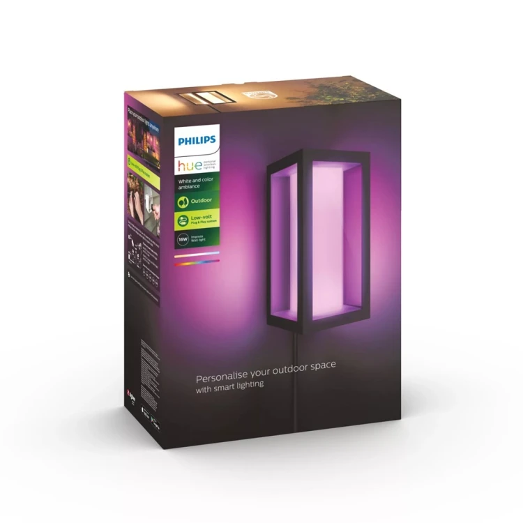 Philips Hue Sieninis lauko šviestuvas Impress (Baltas ir spalvotas)