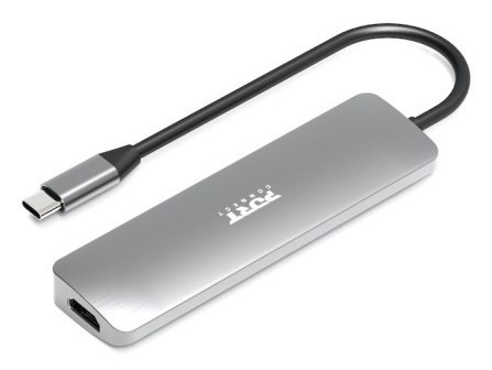 Port Designs 900162 huby i koncentratory USB Type-C Srebrny