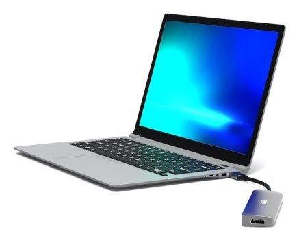 Port Designs 900162 huby i koncentratory USB Type-C Srebrny