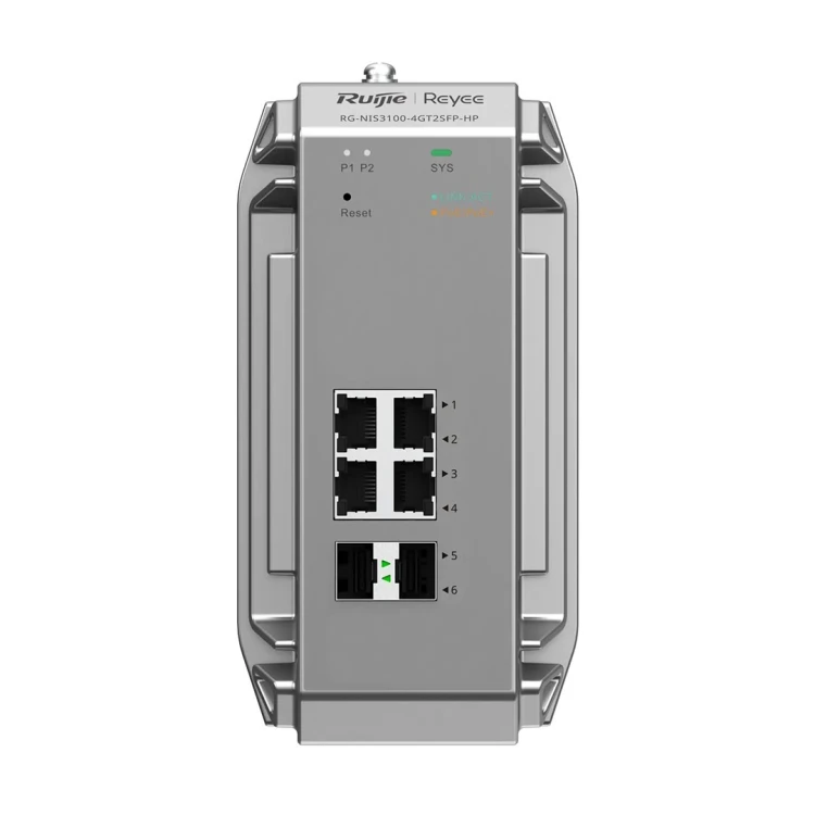 Ruijie Networks RG-NIS3100-4GT2SFP-HP przełącznik sieciowy Zarządzany L2 Gigabit Ethernet (10/100/1000) Obsługa PoE Szary