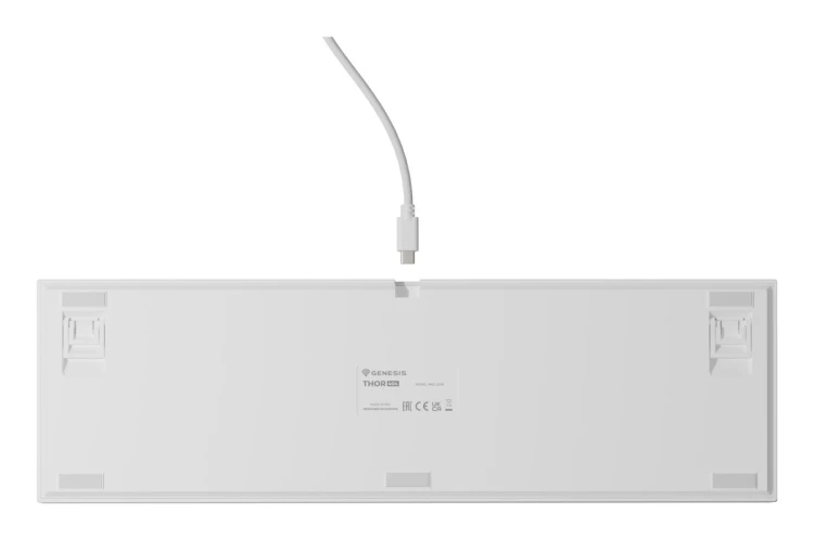 Klawiatura GENESIS THOR 404 uniwersalne USB QWERTY Angielski Biały