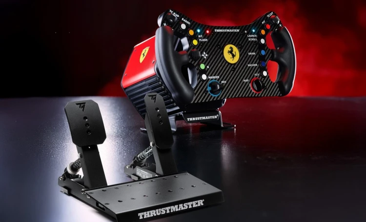 Thrustmaster T818 Ferrari 488 GT3 Simulator Czarny, Czerwony USB Kierownica + pedały Analogowa/Cyfrowa PC