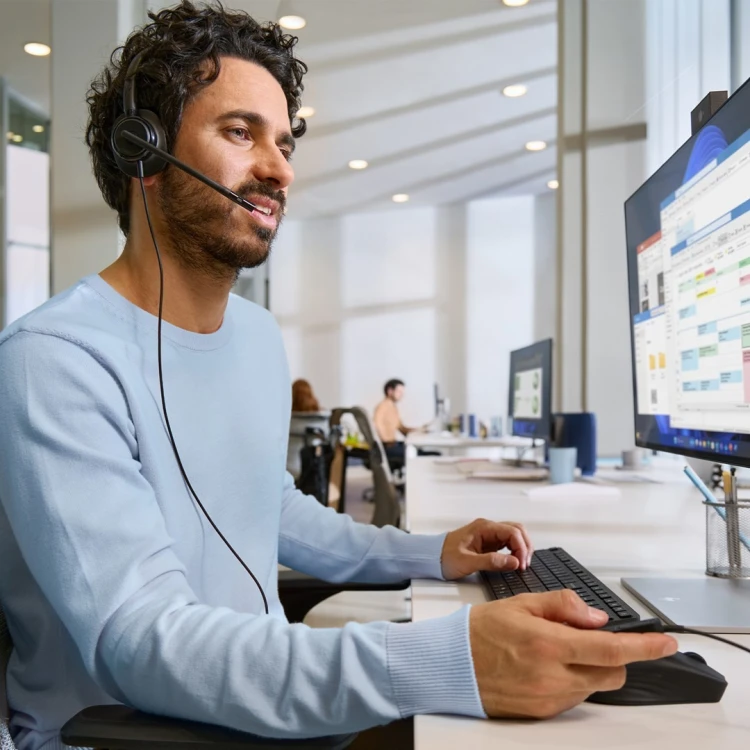 Słuchawki przewodowe HP Poly Mission 425 Stereo USB Wired Headset Classic