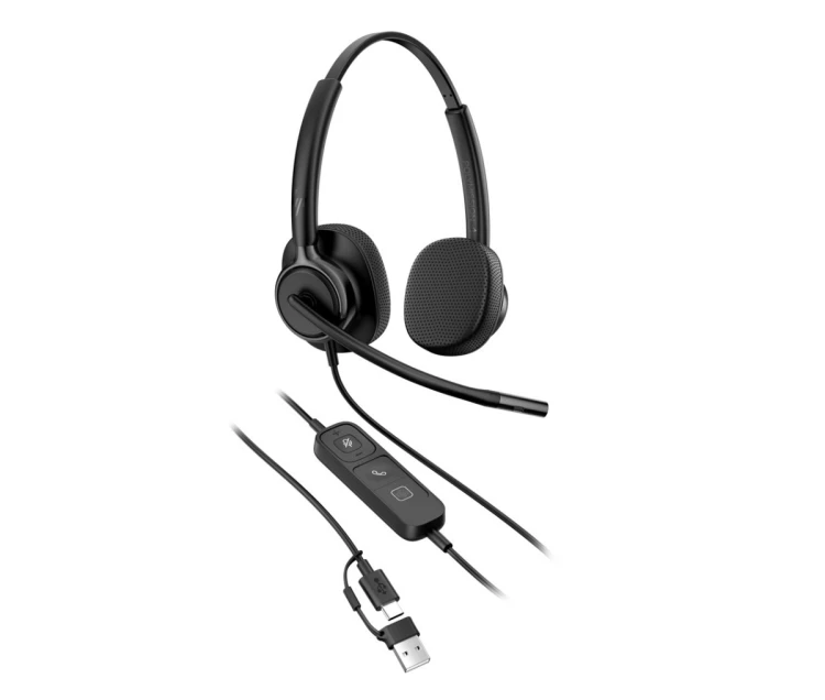Słuchawki przewodowe HP Poly Mission 425 Stereo USB Wired Headset