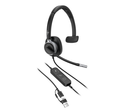 Słuchawki przewodowe HP Poly Mission 615 Monaural USB Wired Headset