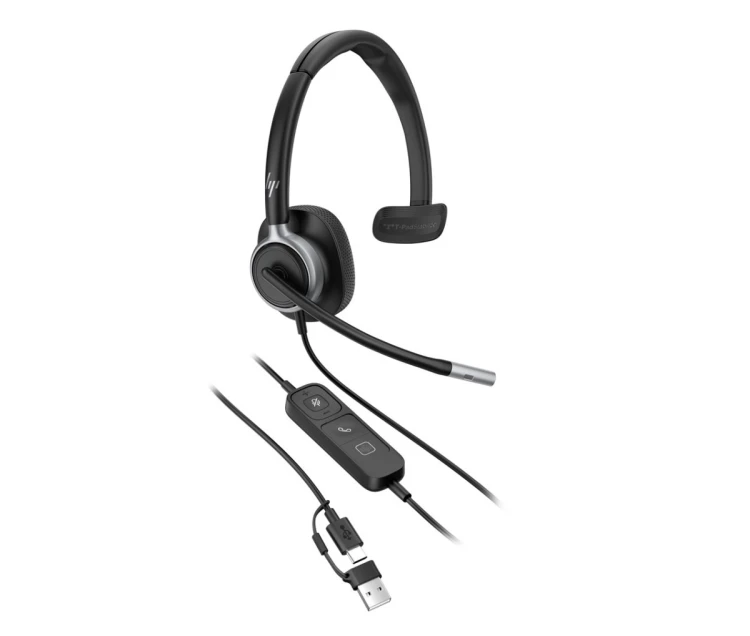 Słuchawki przewodowe HP Poly Mission 615 Monaural USB Wired Headset