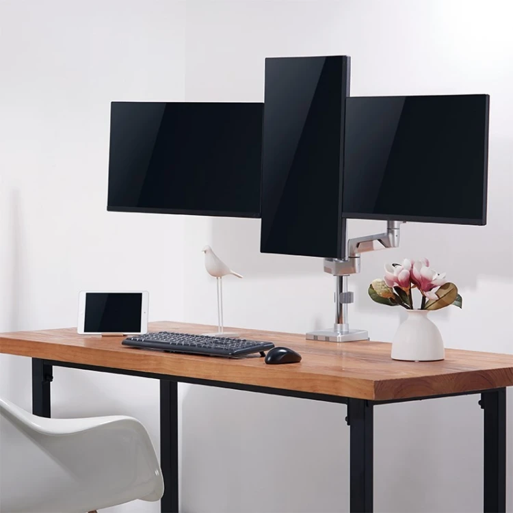 Uchwyt stołowy LogiLink BP0090 17''-32'' 21KG 3 Monitore Silver