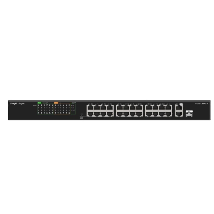 Switch PoE RG-ES126FGS-P 24-portowy Reyee