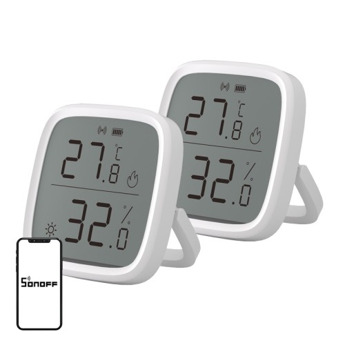 Czujnik temperatury i wilgotności SONOFF ZigBee SNZB-02D 2Pack