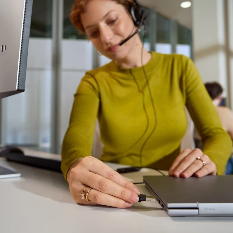 Słuchawki przewodowe HP Poly Mission 415 Monaural USB Wired Headset Classic
