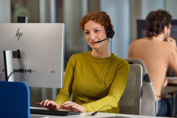 Słuchawki przewodowe HP Poly Mission 415 Monaural USB Wired Headset Classic