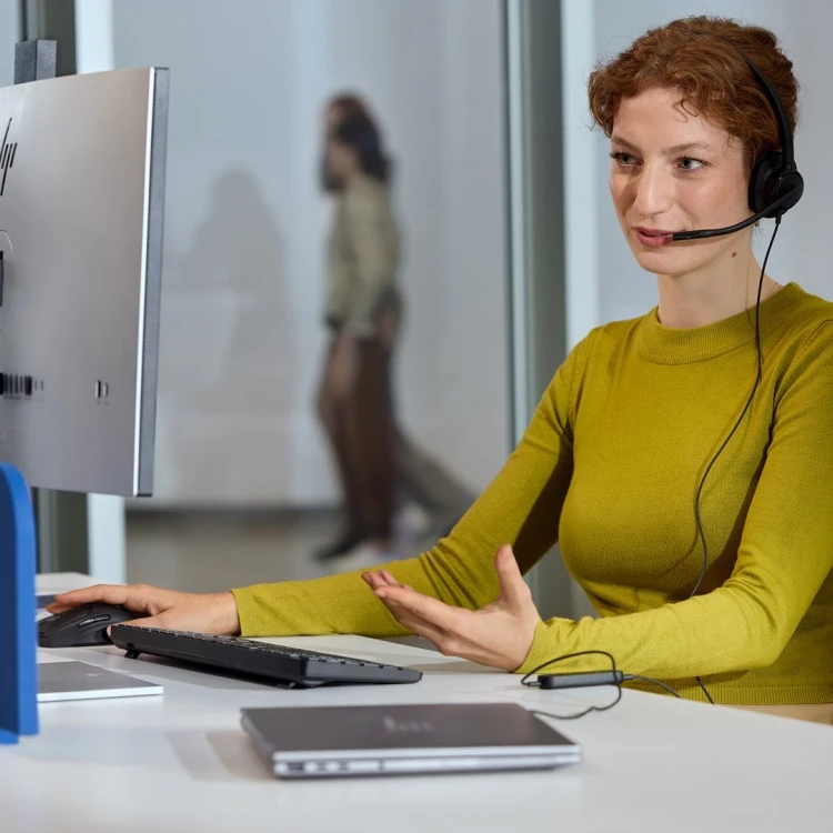 Słuchawki przewodowe HP Poly Mission 415 Monaural USB Wired Headset Classic