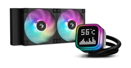DeepCool R-LP240-BKMSNC-G-1 system chłodzenia komputerów Obudowa komputera, Procesor Chłodnica cieczy all-in-one 12 cm Czarny 1 szt.