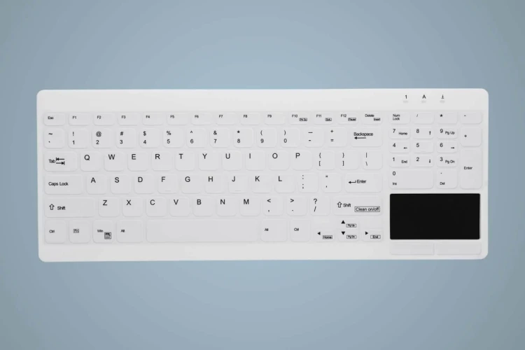 Active Key AK-C7412 klawiatura Przemysłowy USB British English Biały
