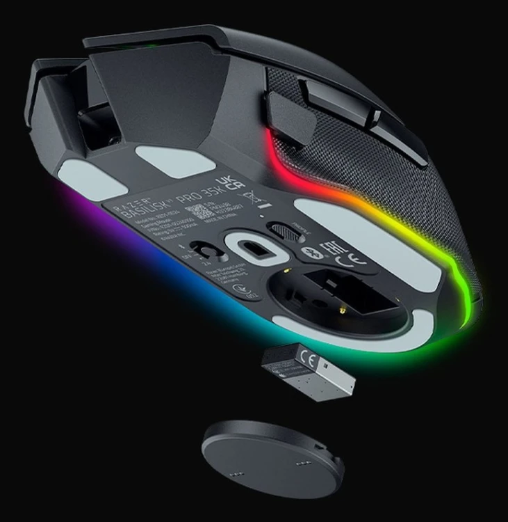 Myszka do gier Razer Basilisk V3 Pro 35K bezprzewodowa Optical mouse Wireless Black Yes