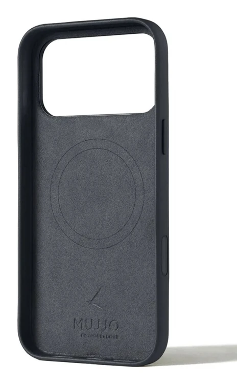 Mujjo Leather Case - etui skórzane do iPhone 17 Pro Max kompatybilne z MagSafe (basalt)
