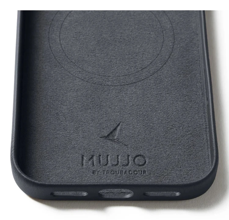 Mujjo Leather Case - etui skórzane do iPhone 17 Pro Max kompatybilne z MagSafe (basalt)