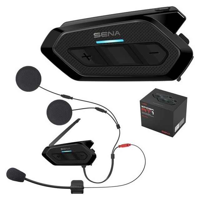 Interkom motocyklowy Sena SPIDER RT1 na 2 Kaski Mesh Podwójny DUAL PACK