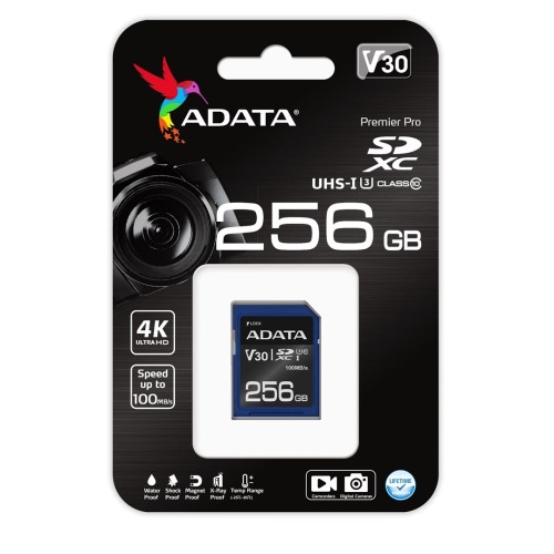 ADATA Premier Pro SDXC 256 GB Class 10 UHS-I/U3 V30