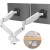 ONKRON G160 Uchwyt biurkowy do dwóch monitorów 13" - 32" czarno-biały