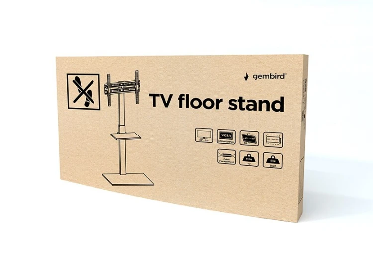 Gembird TVS-55T-02 Stojak podłogowy pod telewizor, 32" - 55", czarny