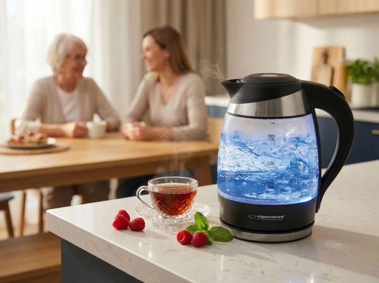 Czajnik elektryczny Esperanza Gullfoss EKK009 (2200W 1.8l; kolor przeźroczysty)