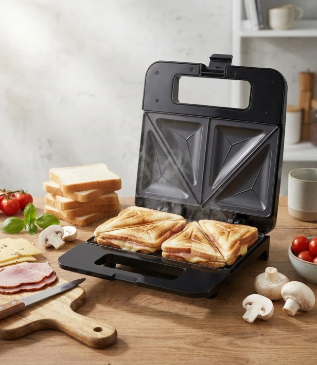 Opiekacz do kanapek Esperanza PARMIGIANO EKT010 (1000W; kolor czarny)