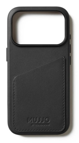Mujjo Wallet Leather Case - etui skórzane do iPhone 17 Pro kompatybilne z MagSafe (black)