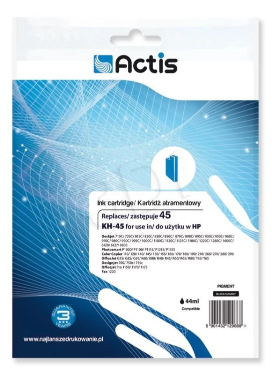 Actis KH-45 Tusz (zamiennik HP 45 51645A; Standard; 44 ml; czarny)