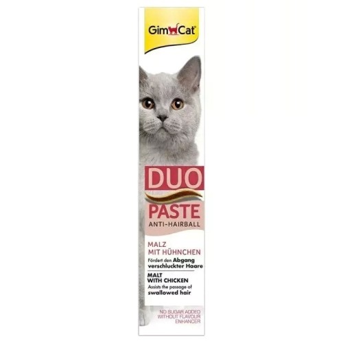 GimCat Duo Paste Anti-Hairball z kurczakiem 50g