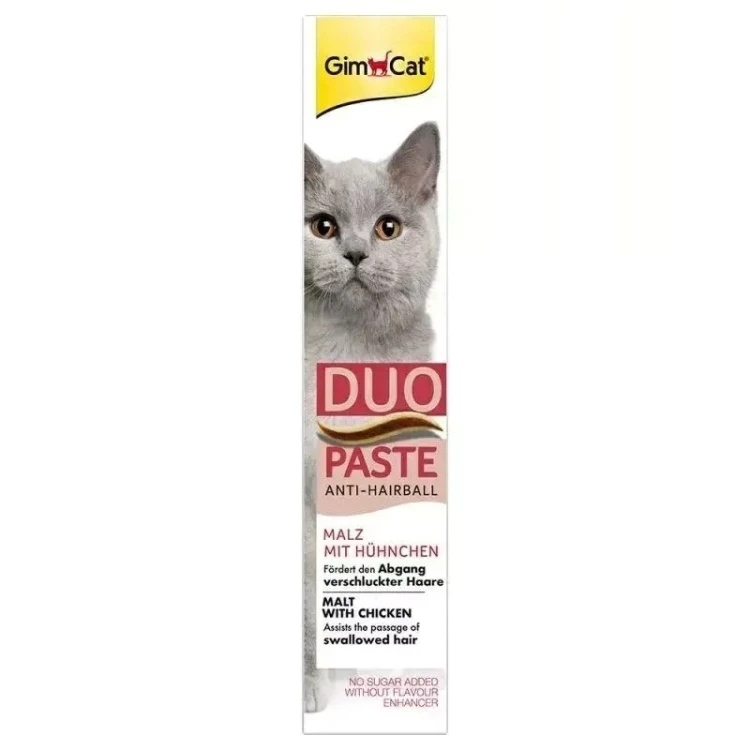 GimCat Duo Paste Anti-Hairball z kurczakiem 50g