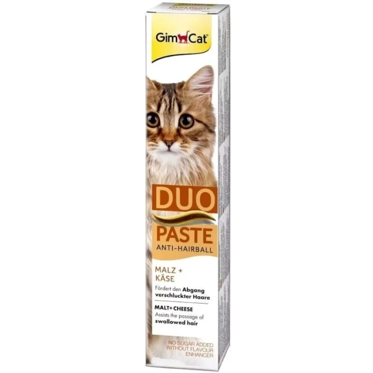 GimCat Duo Paste Anti-Hairball słód z serem 50g