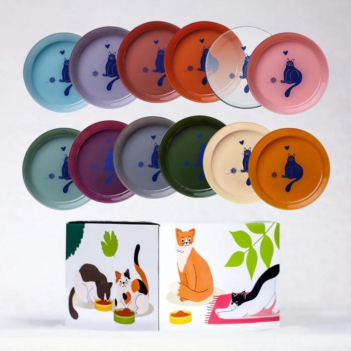 ANIMAL ISLAND Kitten indyk,cielęcina12x85g+talerzyk
