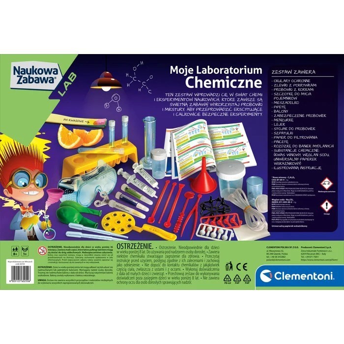 Zestaw Clementoni - Moje laboratorium chemiczne