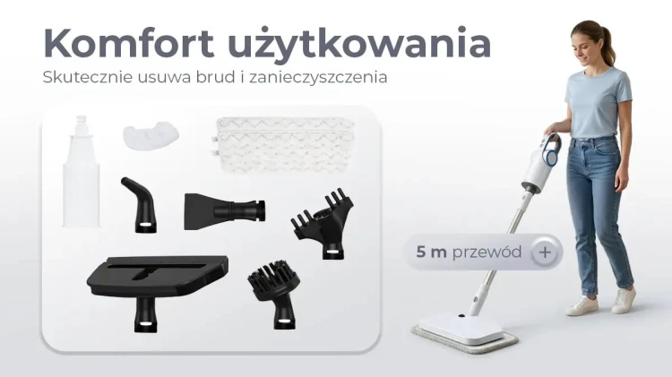 EXTRALINK HOME ODKURZACZ PAROWY 1500W R-357