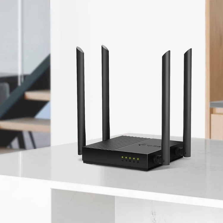 Router TP-LINK Archer C64 Obsługa standardu Wi-Fi 802.11ac Wave2 – 867 Mb/s w paśmie 5 GHz i 400 Mb/s w paśmie 2,4 GHz†.