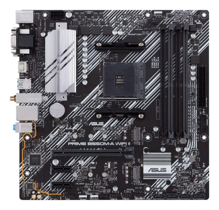 Płyta główna ASUS PRIME B550M-A WIFI II AMD B550 Socket AM4 micro ATX