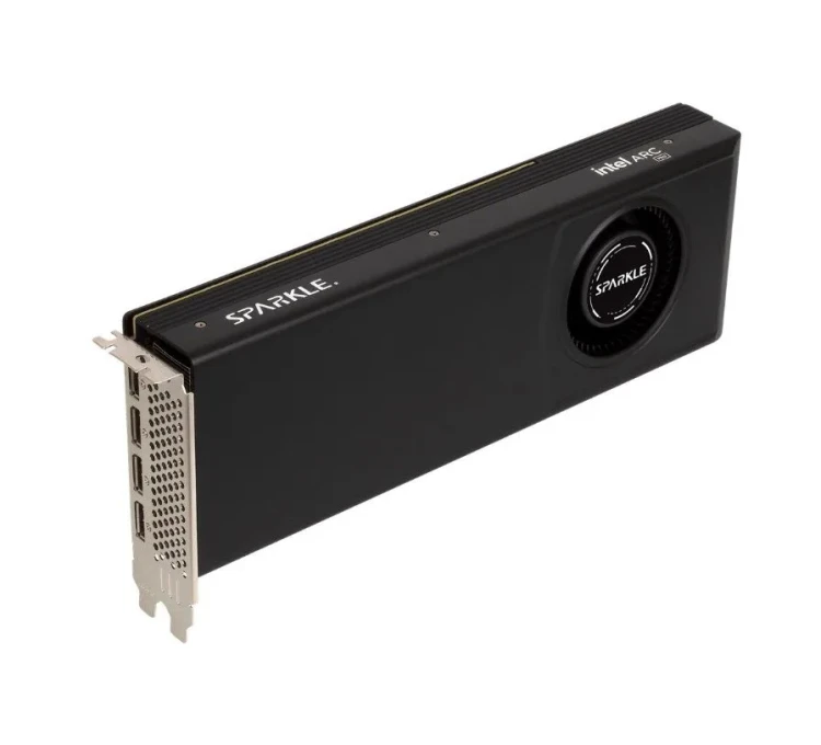 Błyszcząca dmuchawa Intel Arc B60 Pro 24 GB GDDR6
